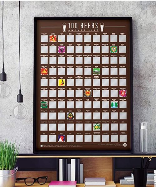 100 Biere Bucket List Poster