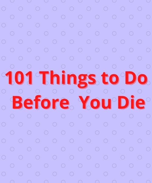 101 Things To Do Before You Die Buch