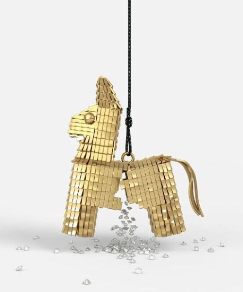 18k Gold Diamant-gefüllte Pinata