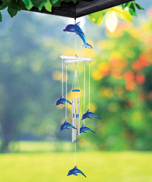 19 Langer Delphin Acryl Wind Chime