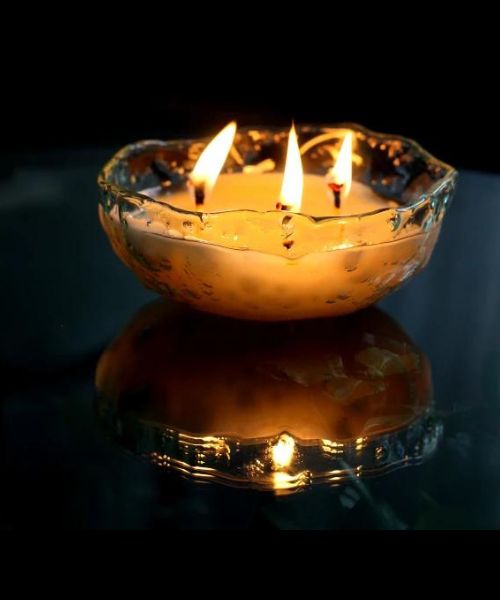 3 Docht Runde Schale Kerze duftende Soja Wachs 3 Docht Runde Schale Kerze duftende Soja Wachs