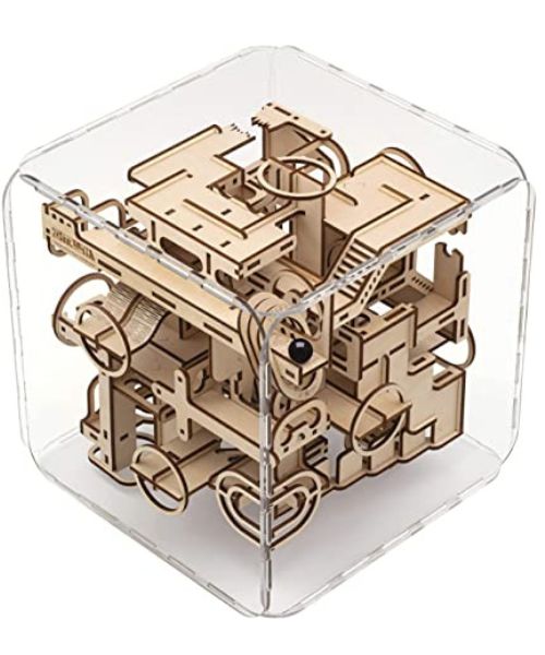 3D Holzmarmor Labyrinth Puzzlesatz