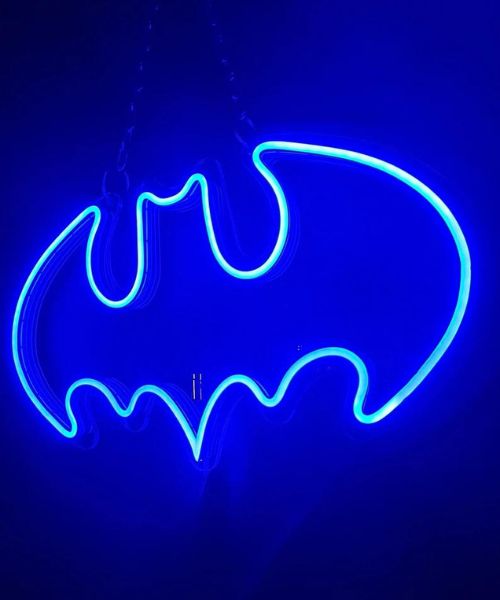 Batman Fledermaus-Signal Neonschild