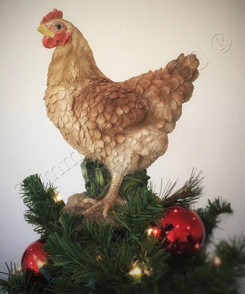 Buffed Stehende Henne Einzigartiger Weihnachtsbaumschmuck