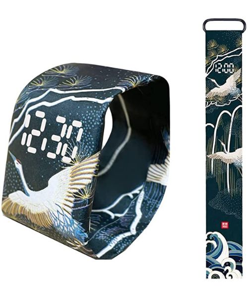 Digitale Papierarmbanduhren