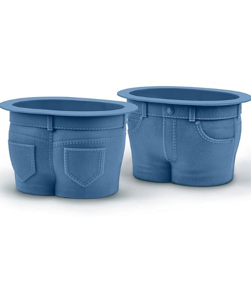 Echte Fred MUFFIN TOPS Backformen im Denim-Stil 4er-Set