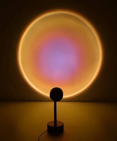 Entspannender Regenbogen-Sonnenuntergang roter LED-Projektor