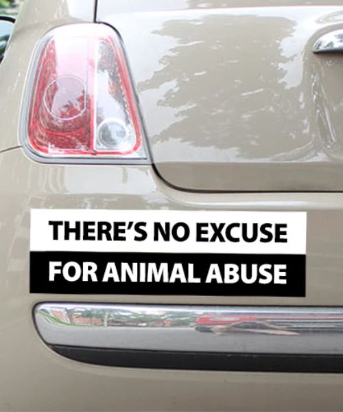 Es gibt keine Ausrede Stobstangenaufkleber