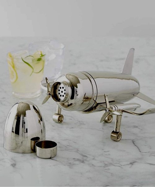 Flugzeug-Cocktailshaker