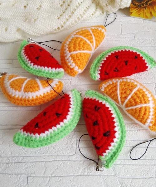 Fruchte Lebensmittel Schlusselanhanger Amigurumi Muster