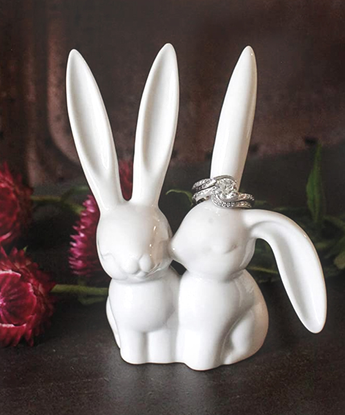 Keramik Haschen Ring Halter