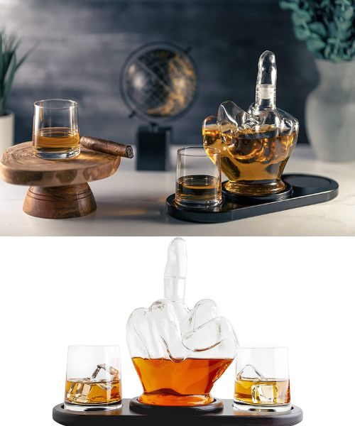 Mittelfinger Dekanter