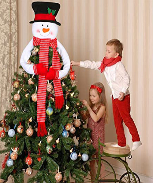 OurWarm Snowman Christbaumspitze