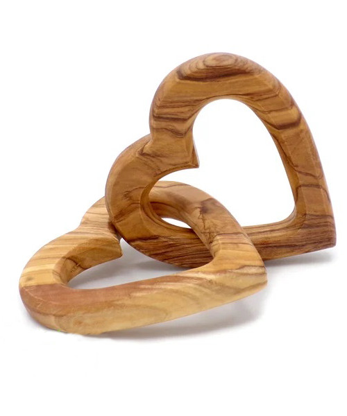 Personalisierte ineinandergreifende Herzen