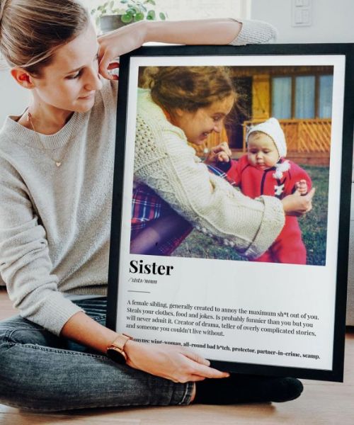 Personalisiertes Fotoposter mit Definition