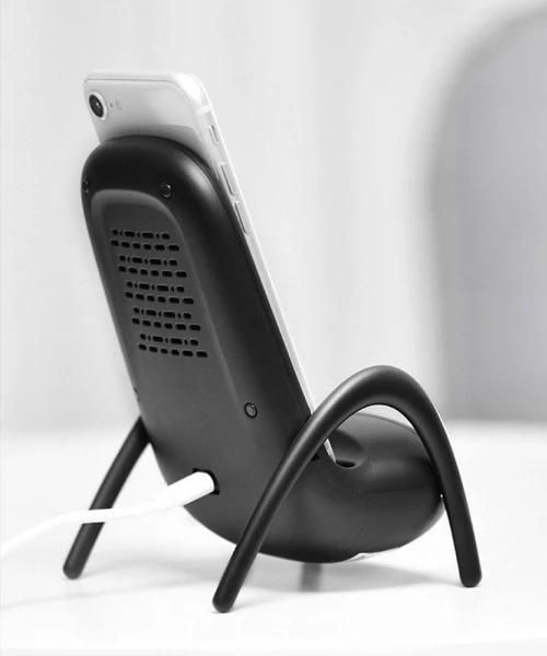 Tragbares drahtloses Mini-Stuhl-Ladegerät mit Lautsprecher Tragbares drahtloses Mini-Stuhl-Ladegerät mit Lautsprecher