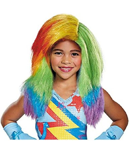 Regenbogen Dash Film Kinderperucke