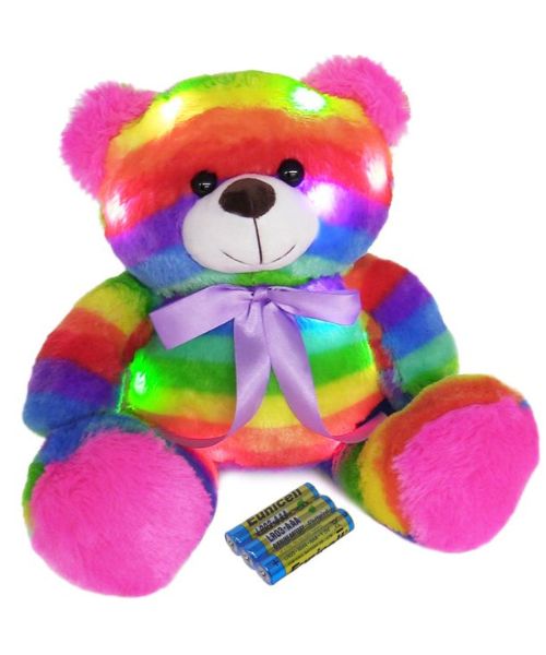 Regenbogen leuchtender Teddybar