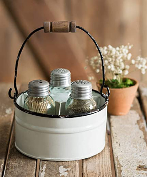 Runder Eimer Salz-Pfeffer