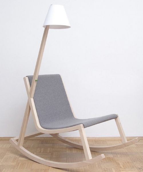 Strom erzeugender Schaukelstuhl