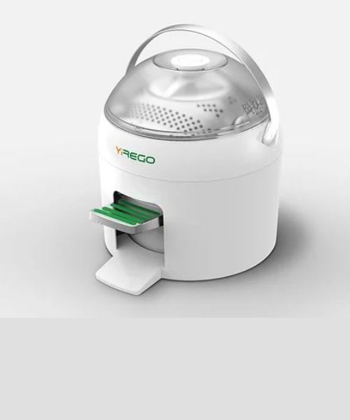 Tragbare Waschmaschine mit Fubantrieb