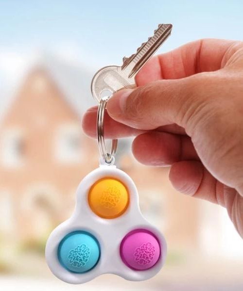Anti-Stress Fidget Bubble Popper Schlüsselanhänger Anti-Stress Fidget Bubble Popper Schlüsselanhänger