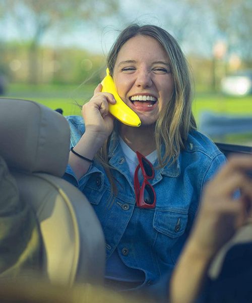Bananen-Telefonhörer (kabellos, Bluetooth, Bananenform)