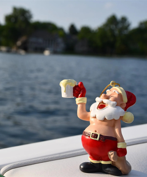 Beer Time Weihnachtsmann Weihnachtsornament