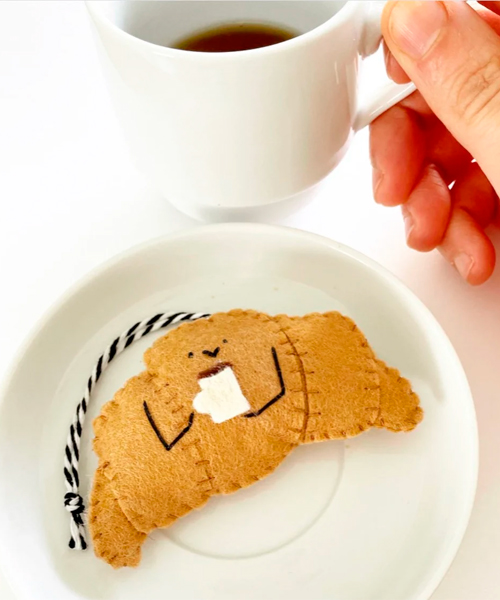 Claude Croissant Filz Dekoration