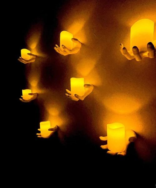 Creepy Wall Handkerzen Creepy Wall Handkerzen