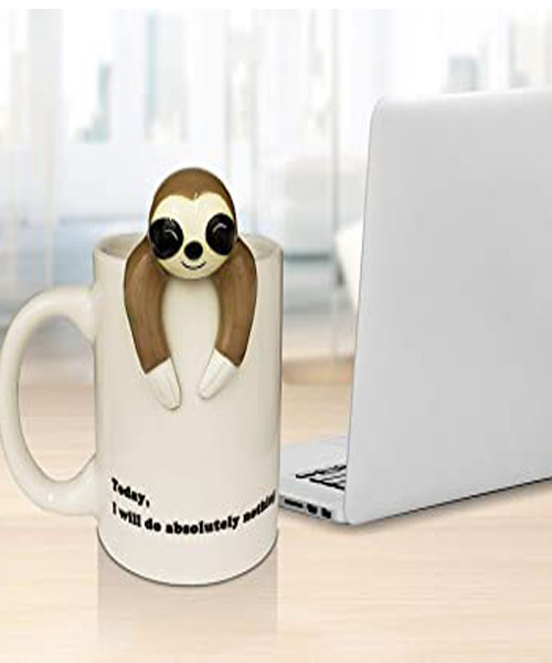 Decodyne Lustige Faultier-Kaffeetasse Decodyne Lustige Faultier-Kaffeetasse