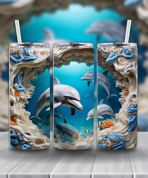 Delphin 3D Becher 