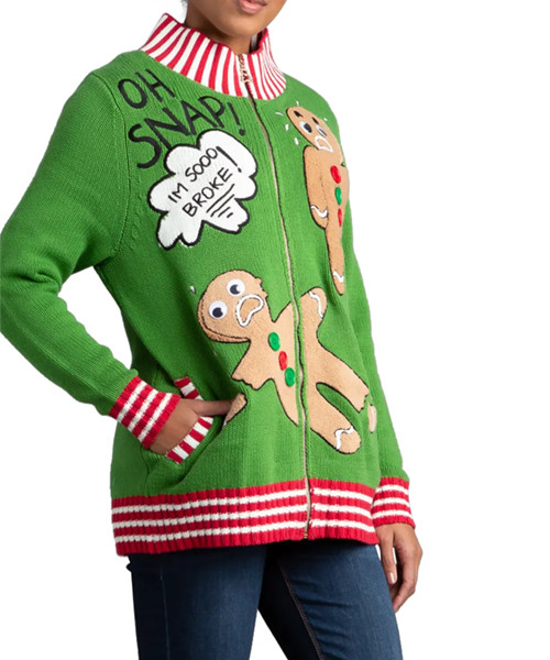 Der Broken Cookie Oversize Cardigan Pullover