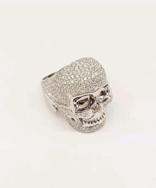 Diamant Totenkopf Ring