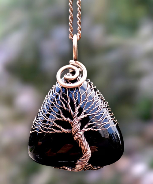 Eingepackt Baum von Leben Halskette