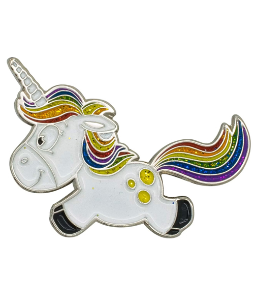 Bunte und magische Laufende Einhorn-Karnevalsnadel für Sammler