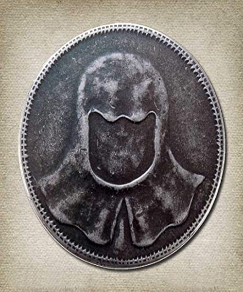 Eiserne Münze des gesichtslosen Mannes