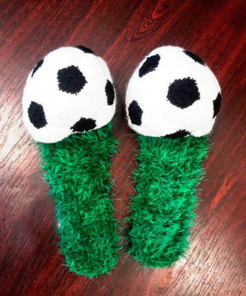 Gehaekelt Pantoffel Socken Fussball Pantoffeln