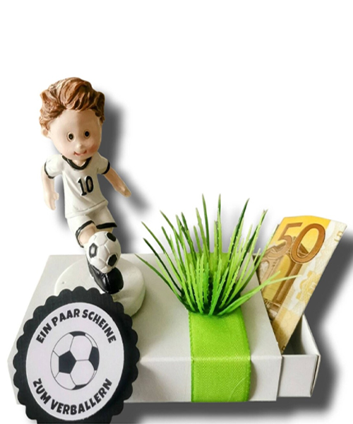 Geld Geschenk Kasten Fussballer Geld Geschenk Kasten Fussballer