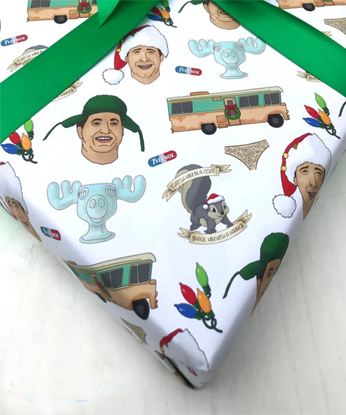 Geschenkpapier für die Weihnachtsferien