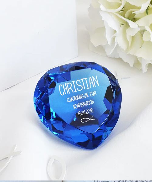 Glasdiamant zur Konfirmation