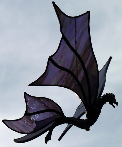 Glasmalerei Drache