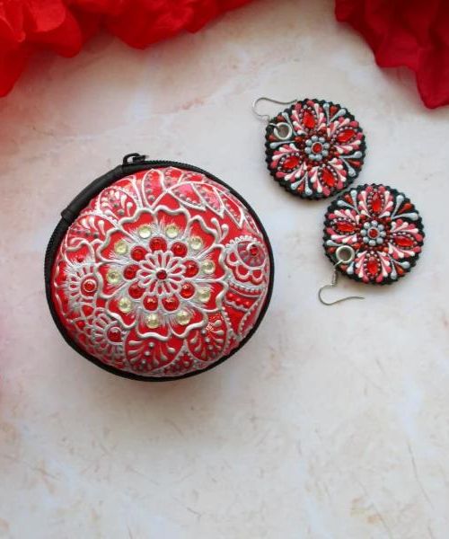 Handbemalte Kopfhörertasche