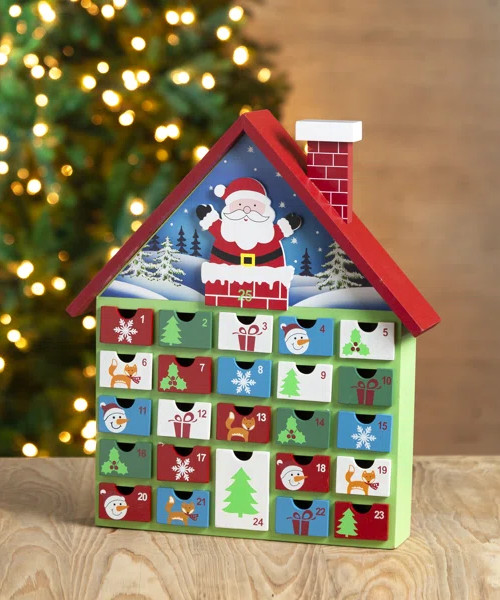 Holzhaus Countdown Kalender