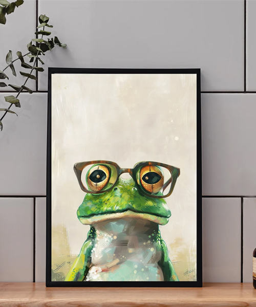 Intellektueller Frosch Poster