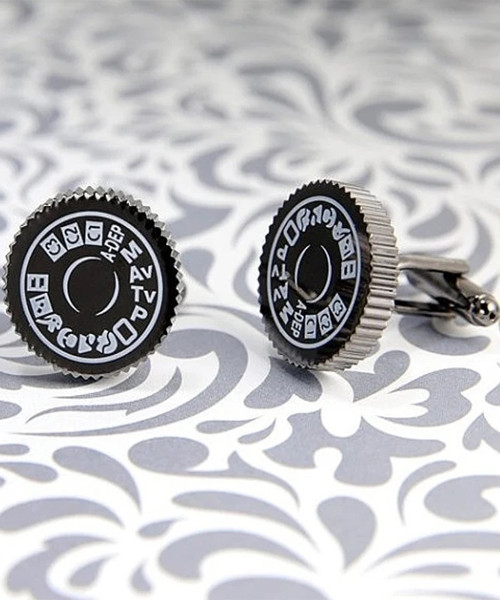 Kameramode Dial Fotograf Manschettenknöpfe