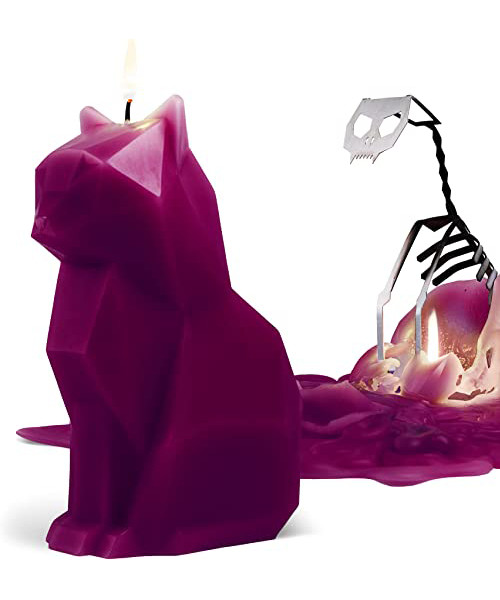 Kisa Katze Skelett Kerze Kisa Katze Skelett Kerze