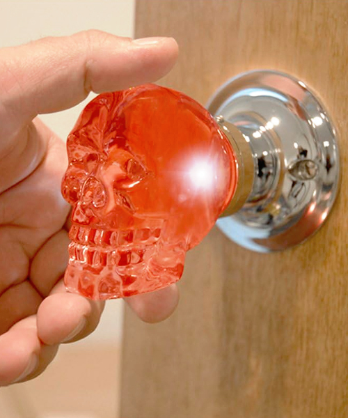 Kristall scull Tuer Knauf