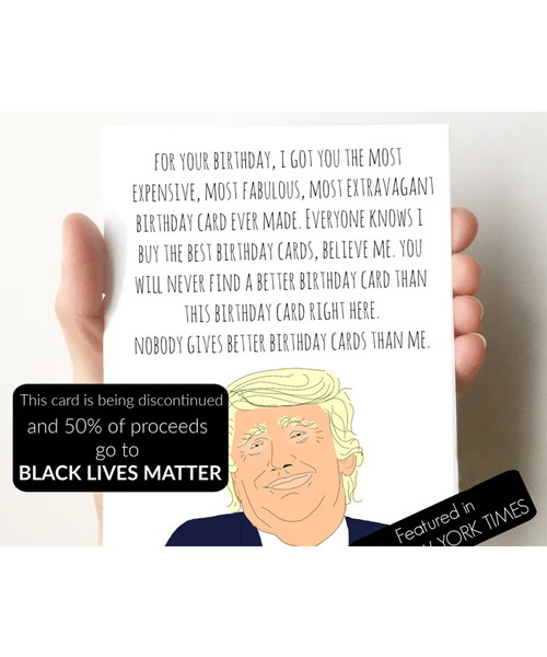 Lustige Trump Geburtstagskarte