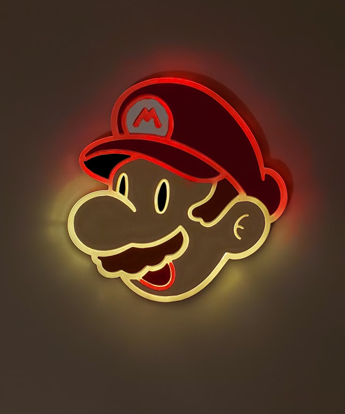 Mario Neon Schild